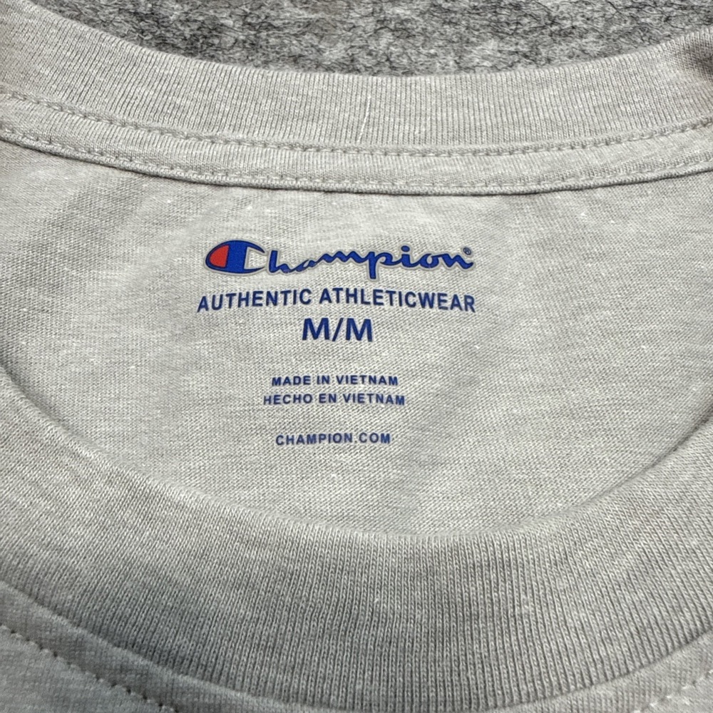 Champion t-shirts men's medium black gray short sleeve casual logo school LOT - Picture 13 of 15